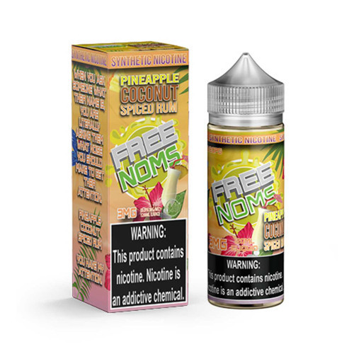 Free Noms Pineapple Coconut Spiced Rum Tobacco Free Nicotine E-Liquid 120ml