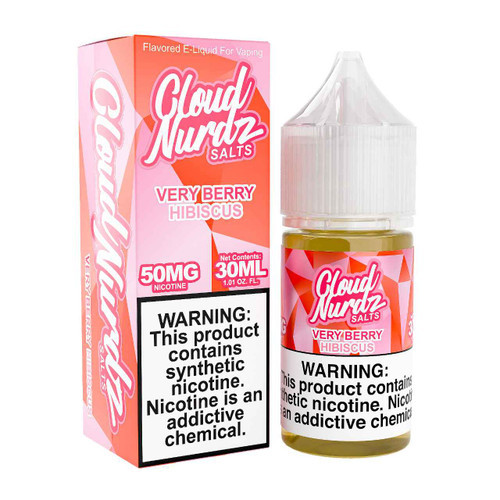 Cloud Nurdz Very Berry Hibiscus Salt Nic Synthetic Nicotine E-Liquid 30ml