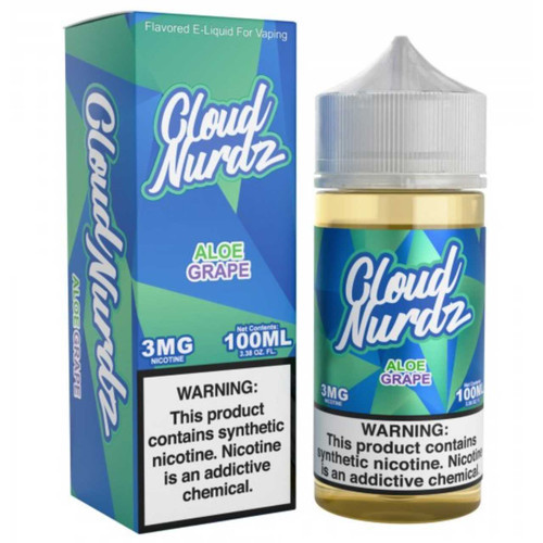 Cloud Nurdz Aloe Grape Synthetic Nicotine E-Liquid 100ml