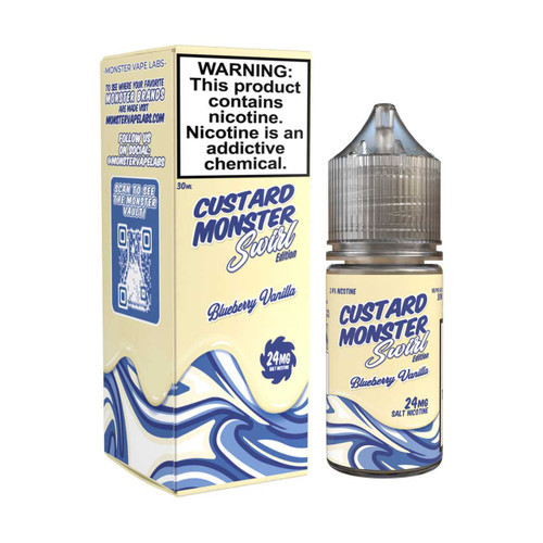 Custard Monster Swirl Edition Blueberry Vanilla Salt Nic E-Liquid 30ml