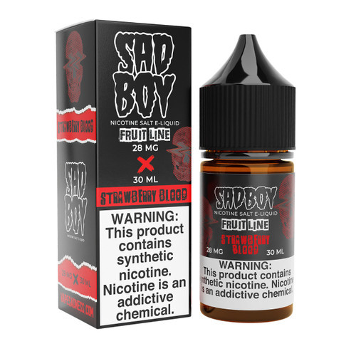 SadBoy FruitLine Strawberry Blood Salt Nic Synthetic Nicotine E-Liquid 30ml