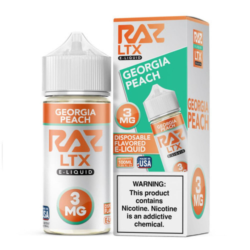 Pod Juice x RAZ LTX Georgia Peach Tobacco Free Nicotine E-Liquid 100ml