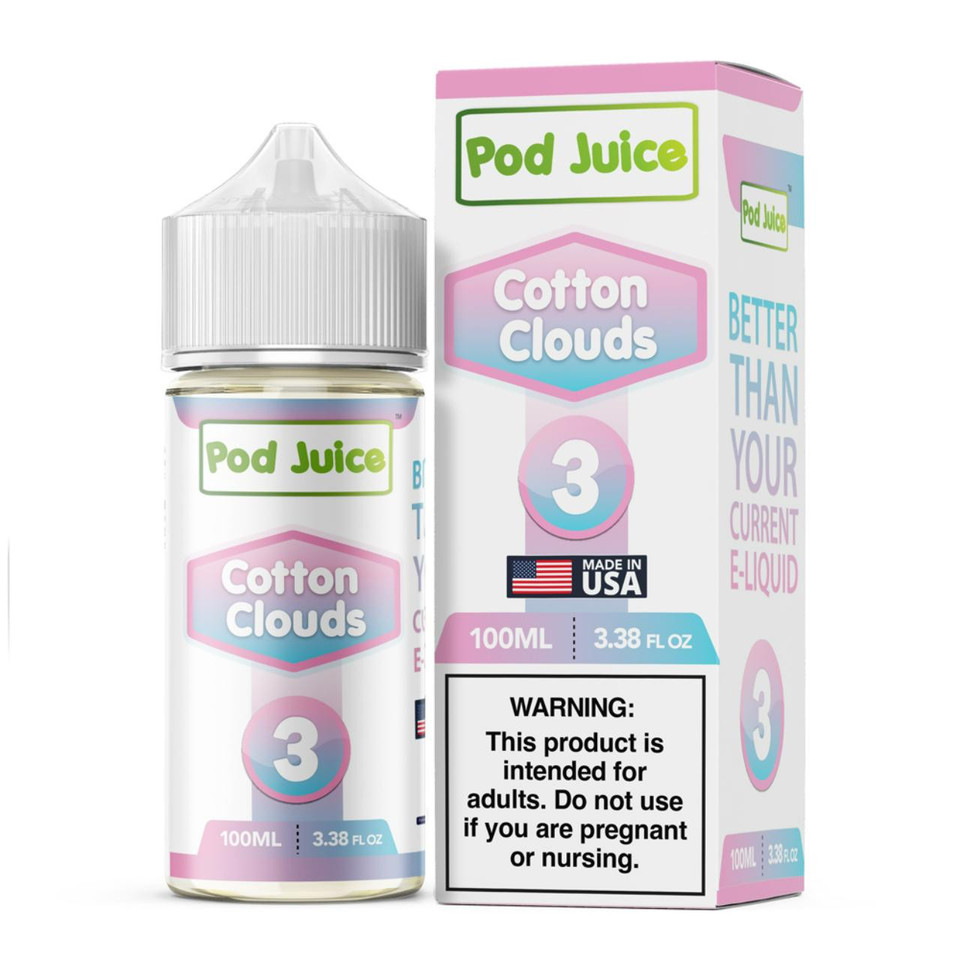 Pod Juice Cotton Clouds Nixodine 100ML E-Juice