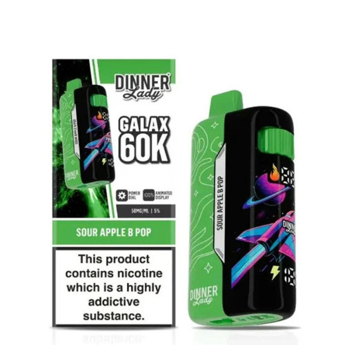 Dinner Lady Galax 60K Puff Disposable Sour Apple B Pop