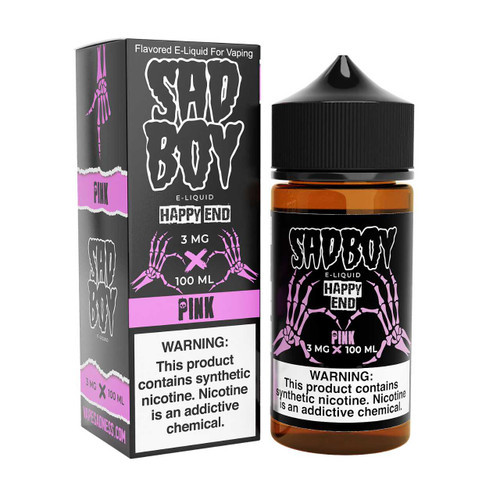 SadBoy Happy End Pink Synthetic Nicotine E-Liquid 100ml