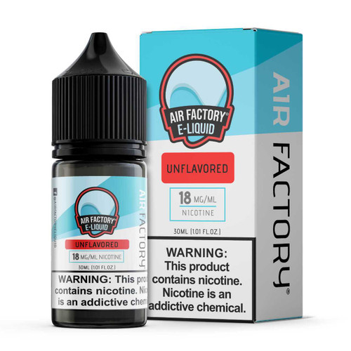 Air Factory Unflavored Salt Nic E-Liquid 30ml