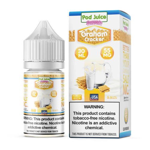 Pod Juice Graham Craker Salt Nic Tobacco Free Nicotine E-Liquid 30ml