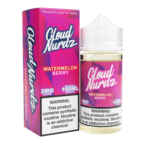 Cloud Nurdz Watermelon Berry Synthetic Nicotine E-Liquid 100ml