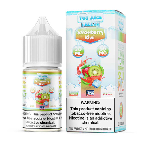 Pod Juice Strawberry Kiwi Freeze Salt Nic Tobacco Free Nicotine E-Liquid 30ml