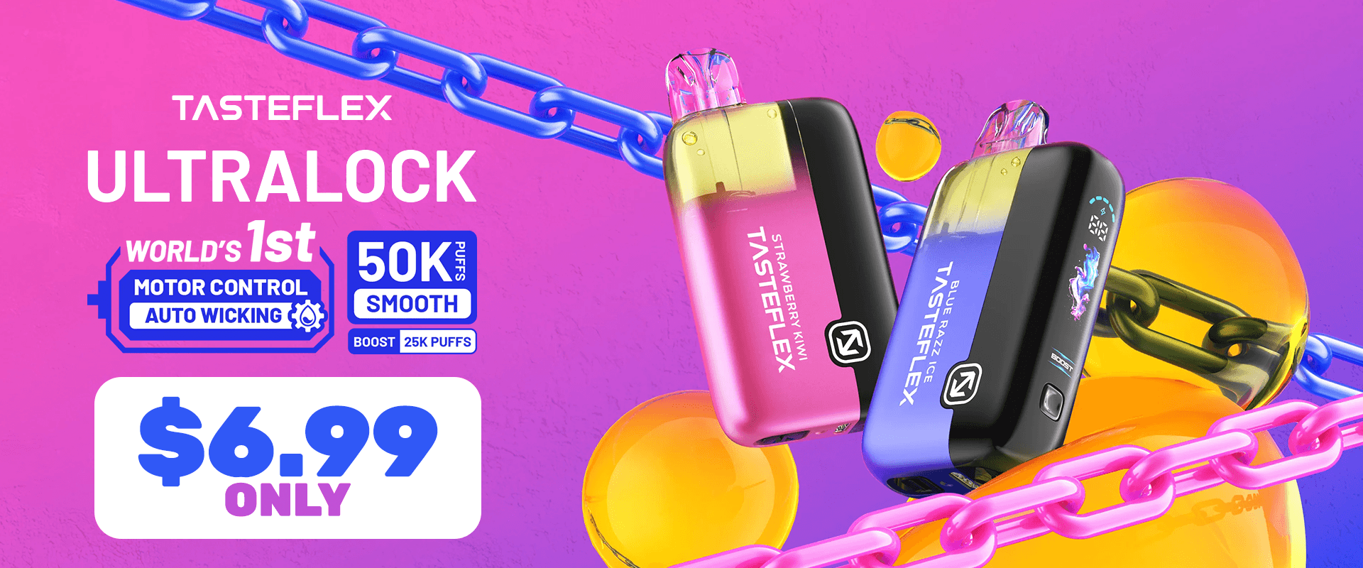 TasteFlex UltraLock 50K Puff Disposable
