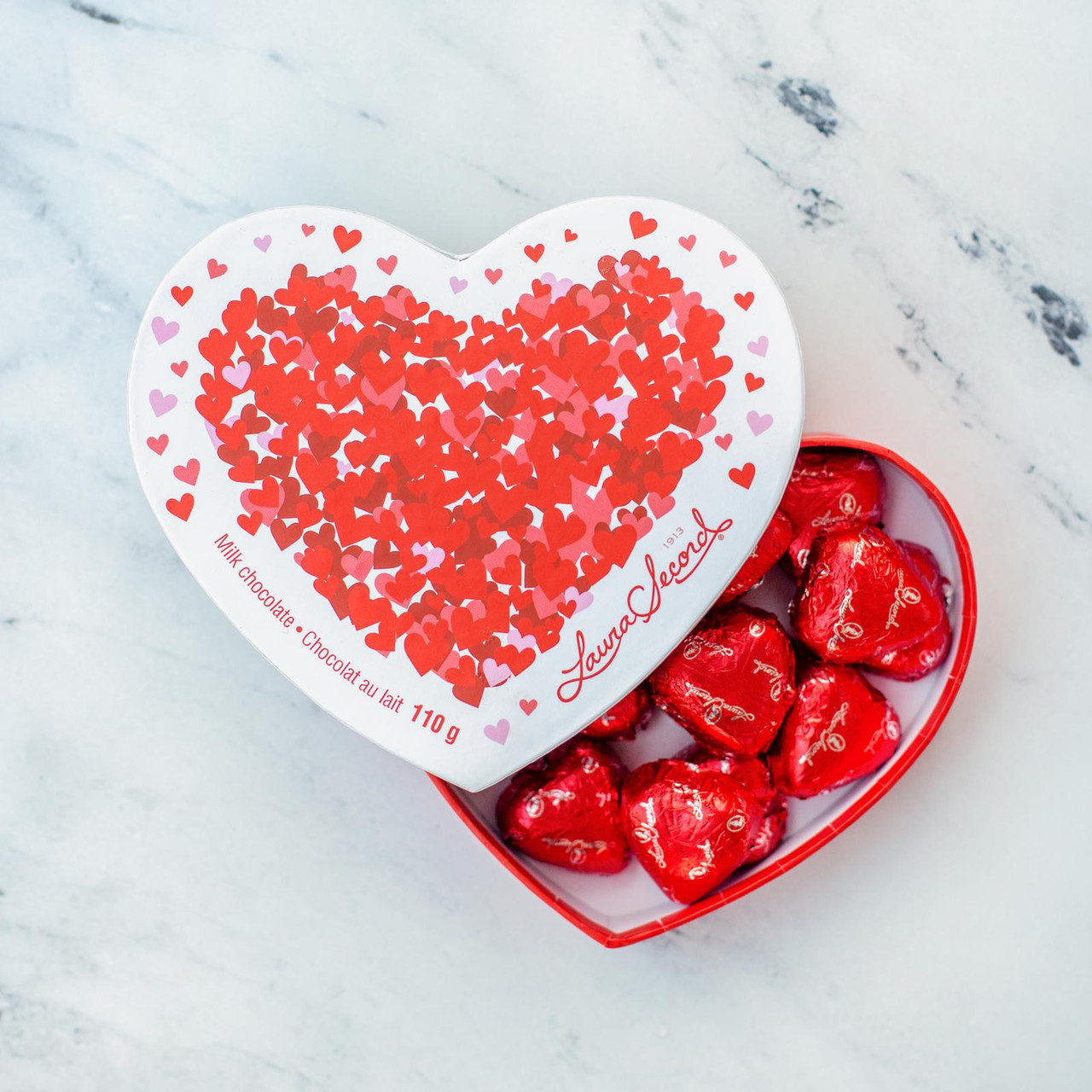boîte coeur de chocolats