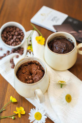 Gâteaux minute au chocolat en tasse