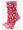 Socks - Red Womens Festive Cheetah Giftbox