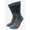 Socks - Teal Men's Mountain Bike and Stripe Print Bamboo Socks