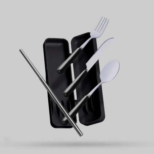MNCHED - Travel Cutlery & Straw set