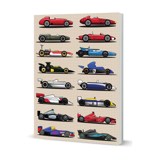 Racing Cars A5 Lined Notebook