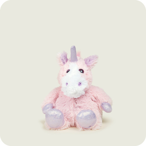 Warmies - 9" Microwavable Junior Sparkly Pink Unicorn