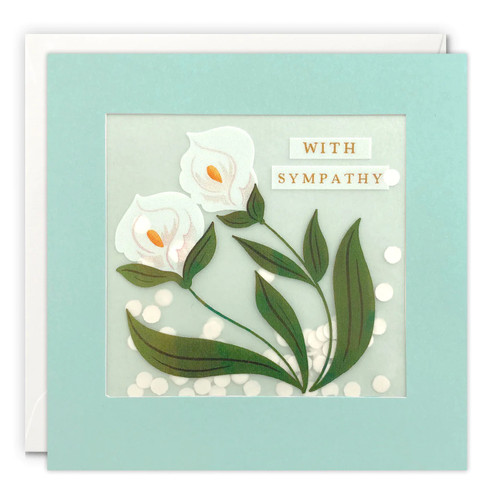 Shakies  - Sympathy Lilies Paper Card