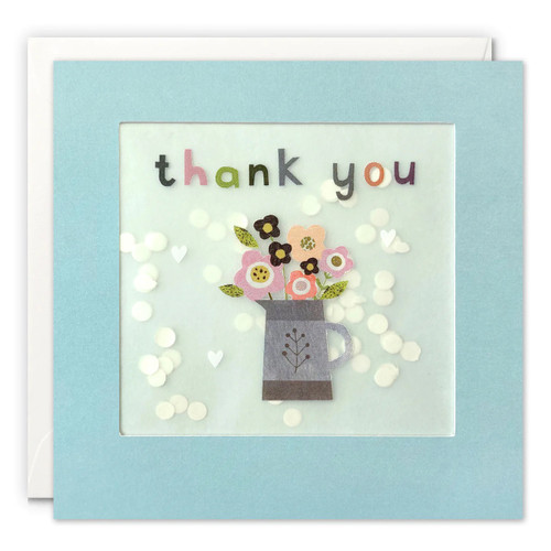 Shakies  - Thank You Flower Jug Paper Card