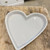 Grey Ceramic Heart Trinket Dish - 16cm