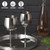 Oak & Steel Metal Wine Glasses - Set of 2