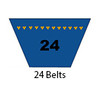 24 V-belts 24 V-belts