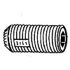 #4-40 x 3/16" Knurled Cup Point Loc-Wel Socket Set Screw Plain (100/Pkg.)