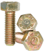 3/8"-24 x 3/4" L-9 Hex Head Cap Screw (Fine) Alloy Zinc-Yellow (USA) (1,425/Bulk Pkg.)