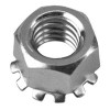 1/4"-20 Locknut, Kep Hex Nut, Coarse, Stainless Steel A2 (18-8) (100/Pkg.)