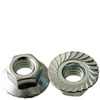 1/4"-28 Hex Flange Lock Nuts Serrated Fine Case Hardened Zinc Cr+3 (3500/Bulk Pkg.)