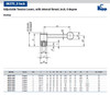 Kipp 1/2-13 Adjustable Tension Lever, Internal Thread, 0 Degrees, Size 3 (Qty. 1), K0108.3A52