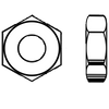 1-3/8"-6 Left Hand Nut, Plain (50/Bulk Pkg.)