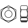 M8-1.25 Hex Nut, Class 8 DIN 934, Zinc-Yellow (3500/Bulk Pkg.)