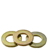 1" Flat Washers Med. Carbon Extra Heavy SAE Zinc-Yellow (USA) (200/Bulk Pkg.)