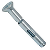 1/4" x 3" Sleeve Anchor Flat Head Phillips/Slotted Combo Zinc CR+3 (100/Pkg.)