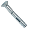 1/4" x 1-1/8" Sleeve Anchor Flat Head Phillips/Slotted Combo Zinc CR+3 (100/Pkg.)