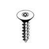 #10AB X 2" Flat Head Torx Security Sheet Metal Screw, 18-8 Stainless Steel (100/Pkg.)