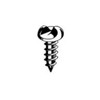 #12A X 5/8" One-Way Round Head Sheet Metal Screw, 18-8 Stainless Steel (100/Pkg.)