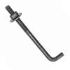 1/2" x 10" x 1-1/4" x 1-3/4" L Shaped Anchor Bolt w/ Nut & Washer, HDG (25/Pkg.)