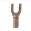 16-14 AWG Non-Insulated #6 Flanged Spade Terminal - Butted Seam