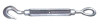 1-1/4" x 12" Forged Turnbuckles - Hot Dipped Galvanized - Eye/Hook (1/Pkg)