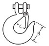 1/2" Grade 43 Clevis Slip Hook w/ Safety Latch (12/Pkg)