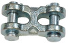 3/8" Twin Double Clevis Link, Zinc Plated (25/Pkg)