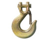 3/8" Clevis Slip Hook w/ Safety Latch, Yellow Zinc (25/Pkg)