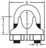 1/8" Wire Rope Clip, Stainless Steel (85/Pkg)