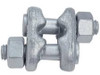 9/16"-5/8" Forged Fist Grip Clip, Hot Dipped Galvanized (12/Pkg)