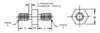 1/4"OD x (3/8" & 3/8" L) x (10-32 & 10-32 Threads) Stainless Steel Male/Male Hex Standoff, Plain (50/Pkg)