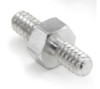 1/4"OD x (3/8" & 3/8" L) x (8-32 & 8-32 Threads) Aluminum Male/Male Hex Standoff, Plain (50/Pkg)