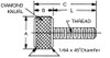 #8-32x7/16" Knurled Thumb Screws, Aluminum (100/Bulk Pkg.)