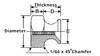 1/4"-20 x 9/16" Hex Thumb Nuts, Aluminum (100/Bulk Pkg.)